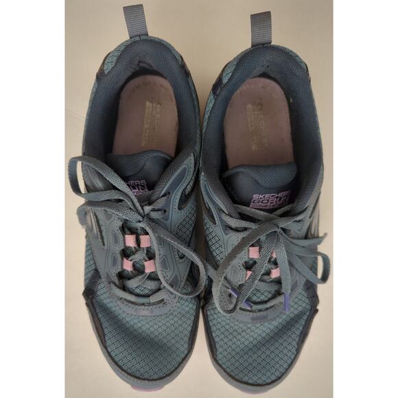 SKECHERS Go Run Consistent Running Sneakers Blue Purple Gray Women's size 8 - Picture 6 of 10